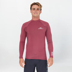 Clean & Mean Long Sleeve Rash Vest - Maroon