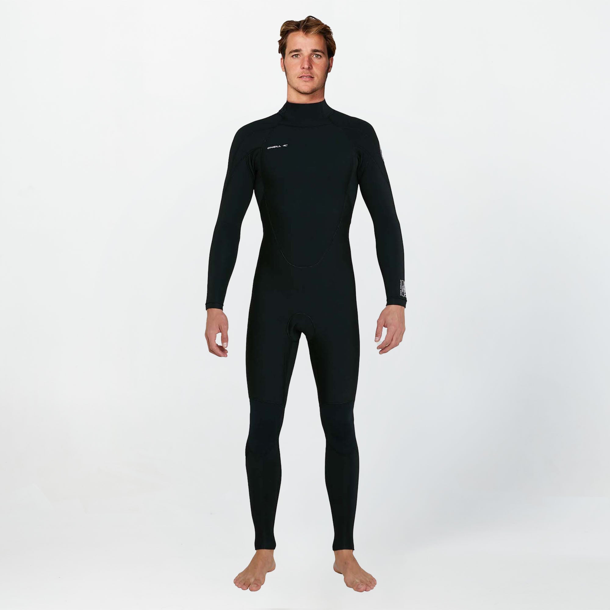 Defender 3/2mm Steamer Back Zip Wetsuit - Black