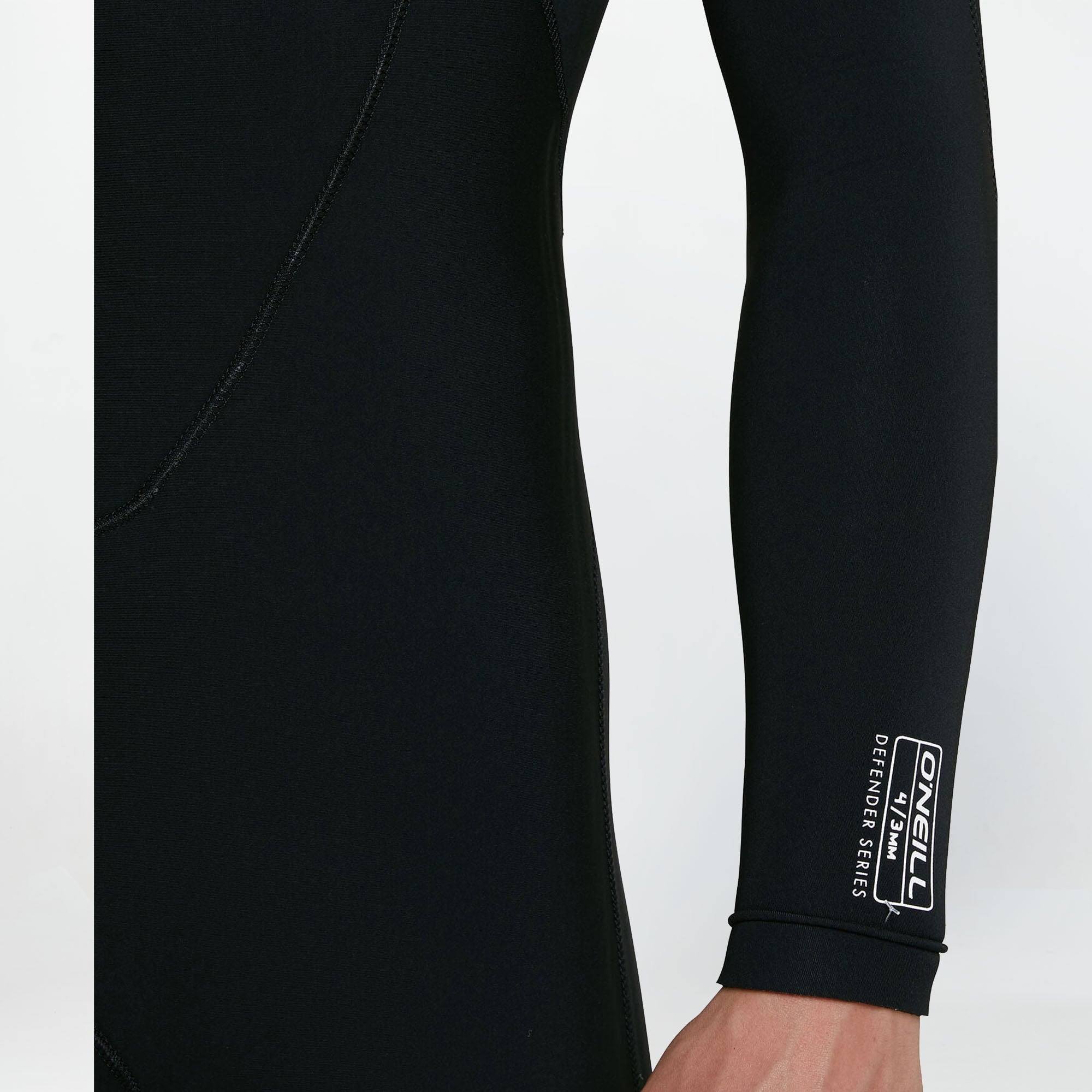 Defender 4/3mm Steamer Back Zip Wetsuit - Black