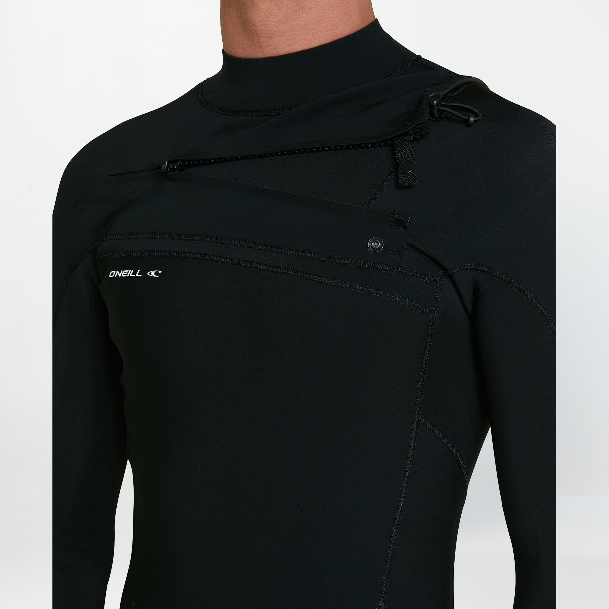 Defender 4/3mm Steamer Chest Zip Wetsuit - Black