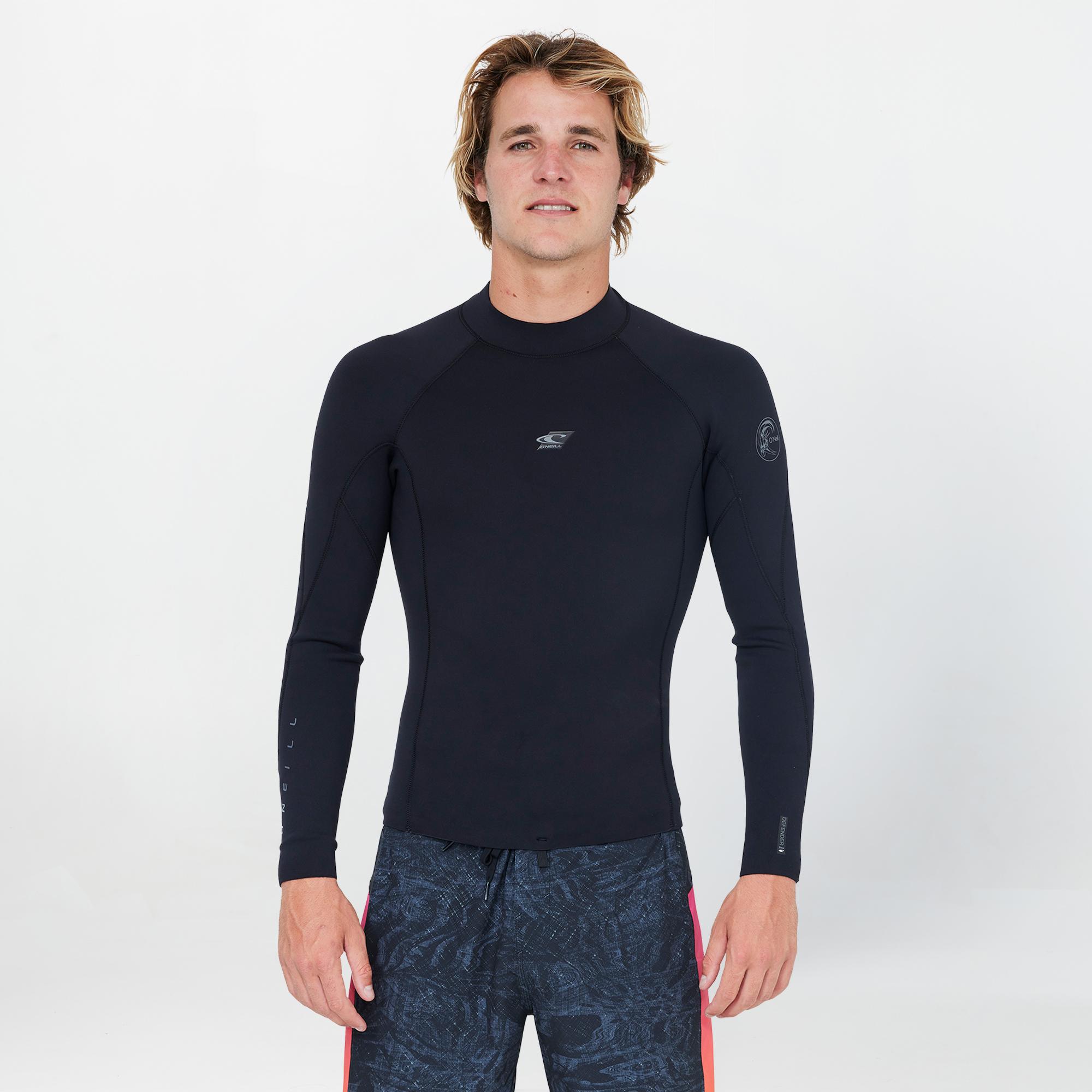 Men's Defender 2mm Long Sleeve GBS Wetsuit Jacket - Black