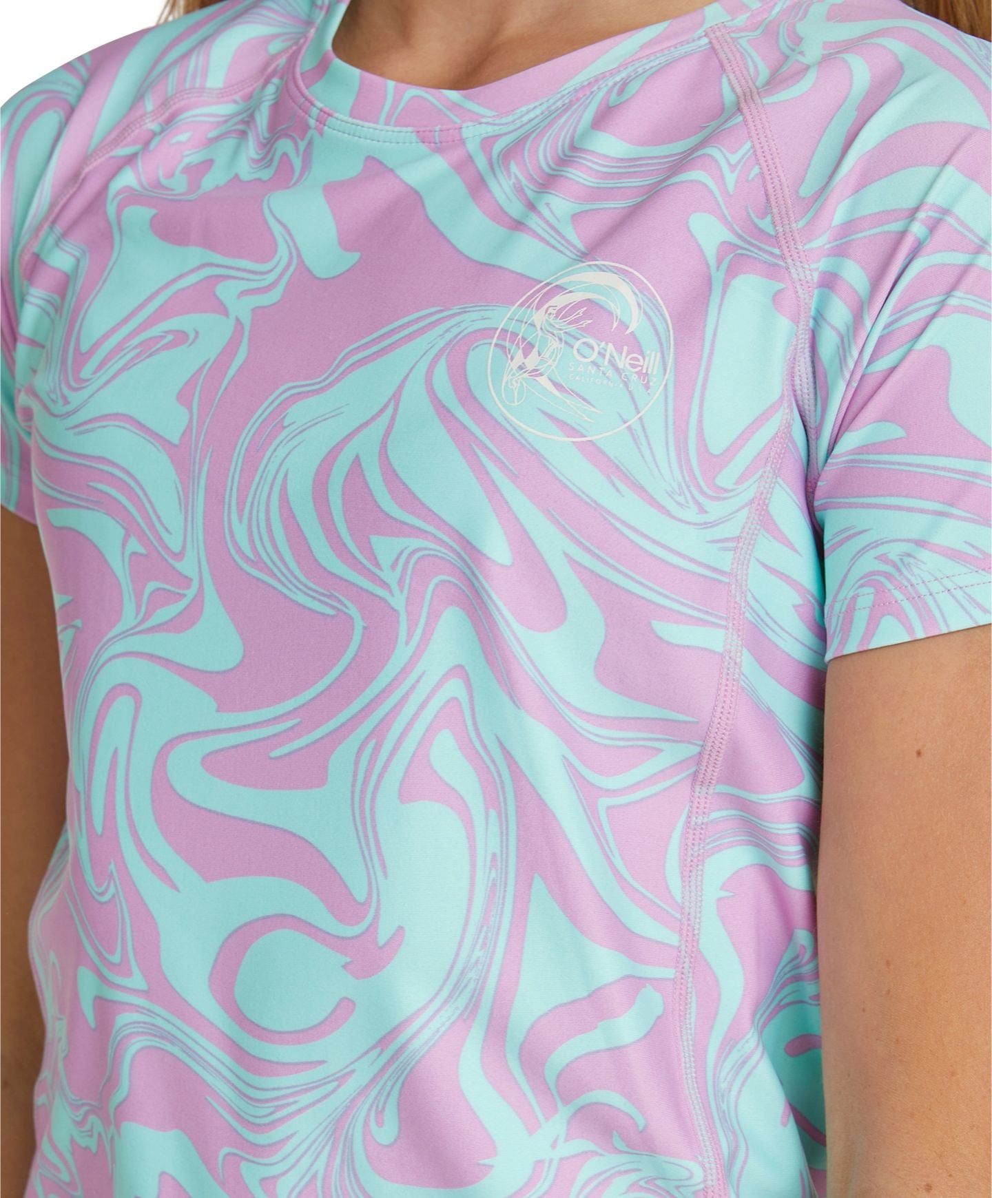 Girl's Bahia UV Short Sleeve Rash Tee - Laid Back Twist