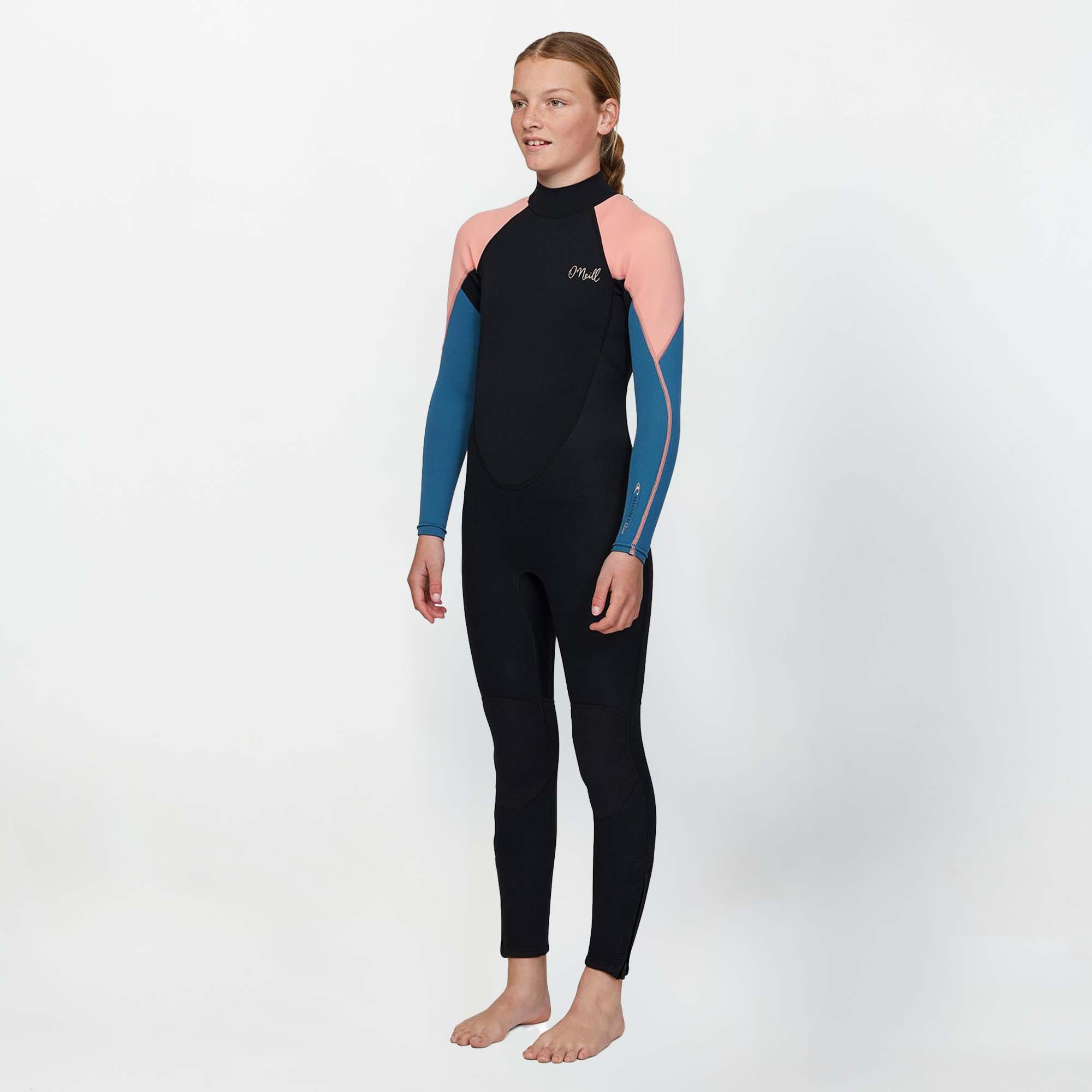 Girl's Reactor 3/2mm Steamer Wetsuit - Peach