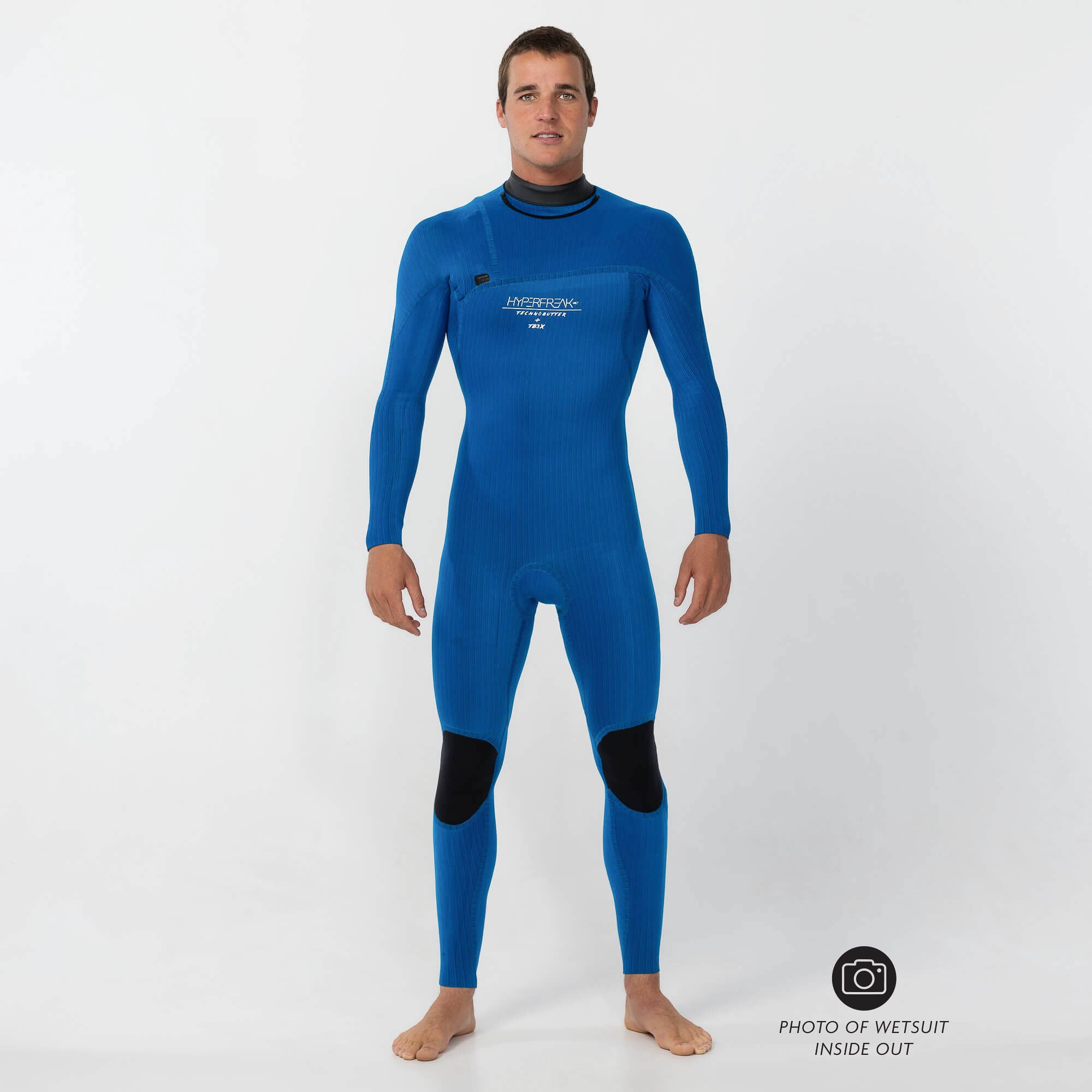 HyperFreak 3/2+ Steamer Chest Zip Wetsuit - Graphite