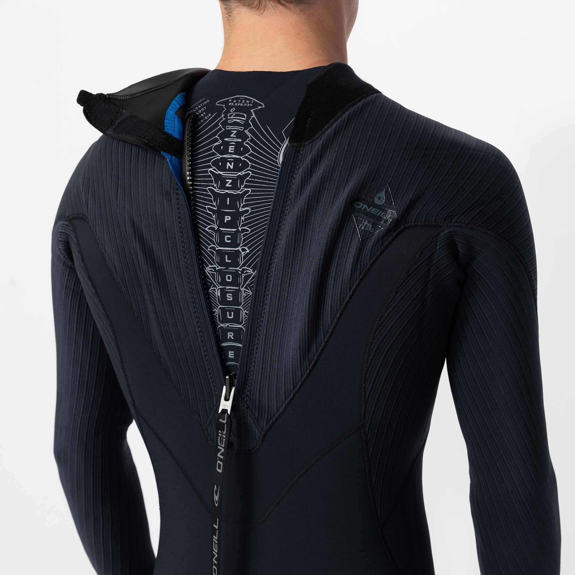 HyperFreak 3/2+ Steamer Back Zip Wetsuit - Black