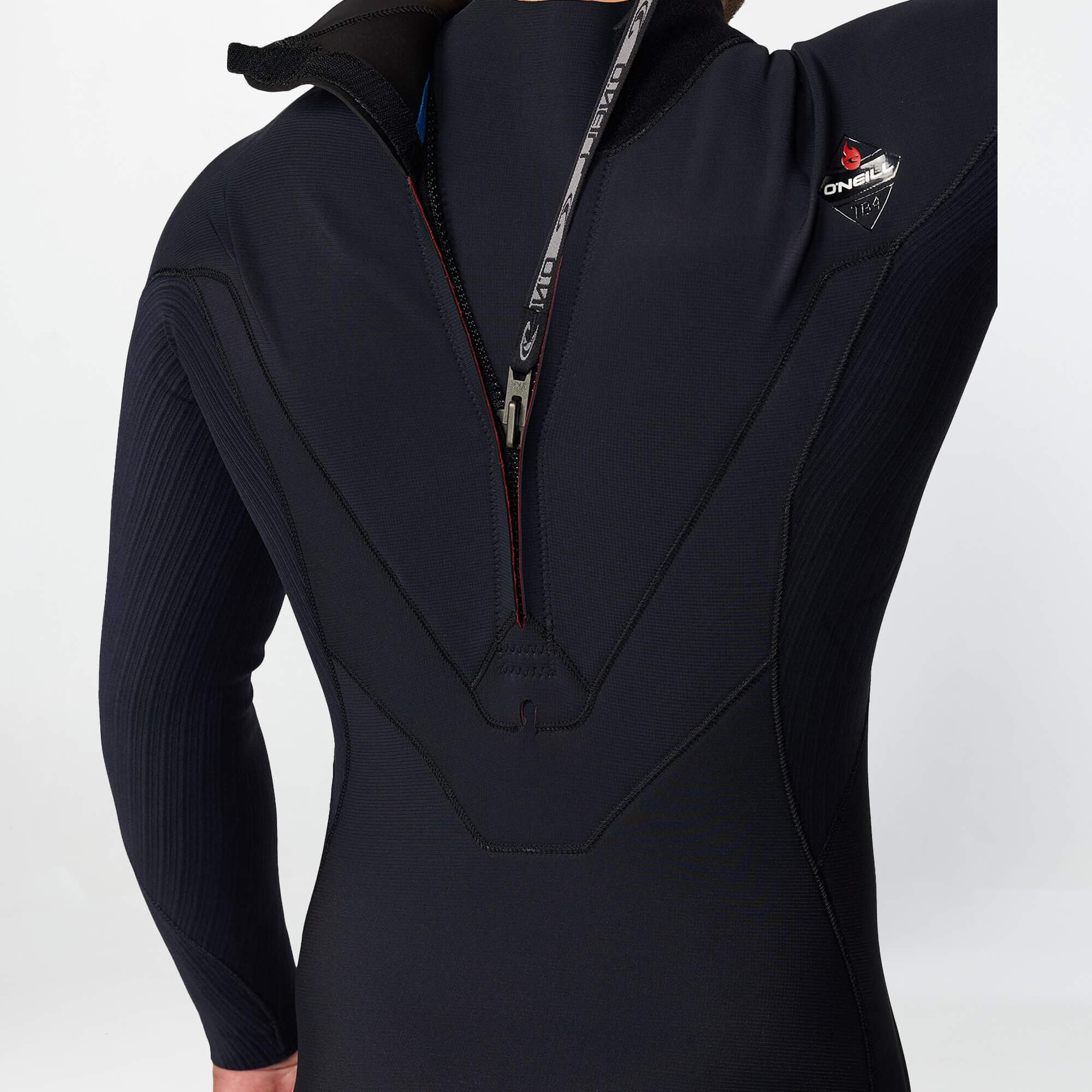 HyperFire 4/3mm Steamer Back Zip Wetsuit - Black