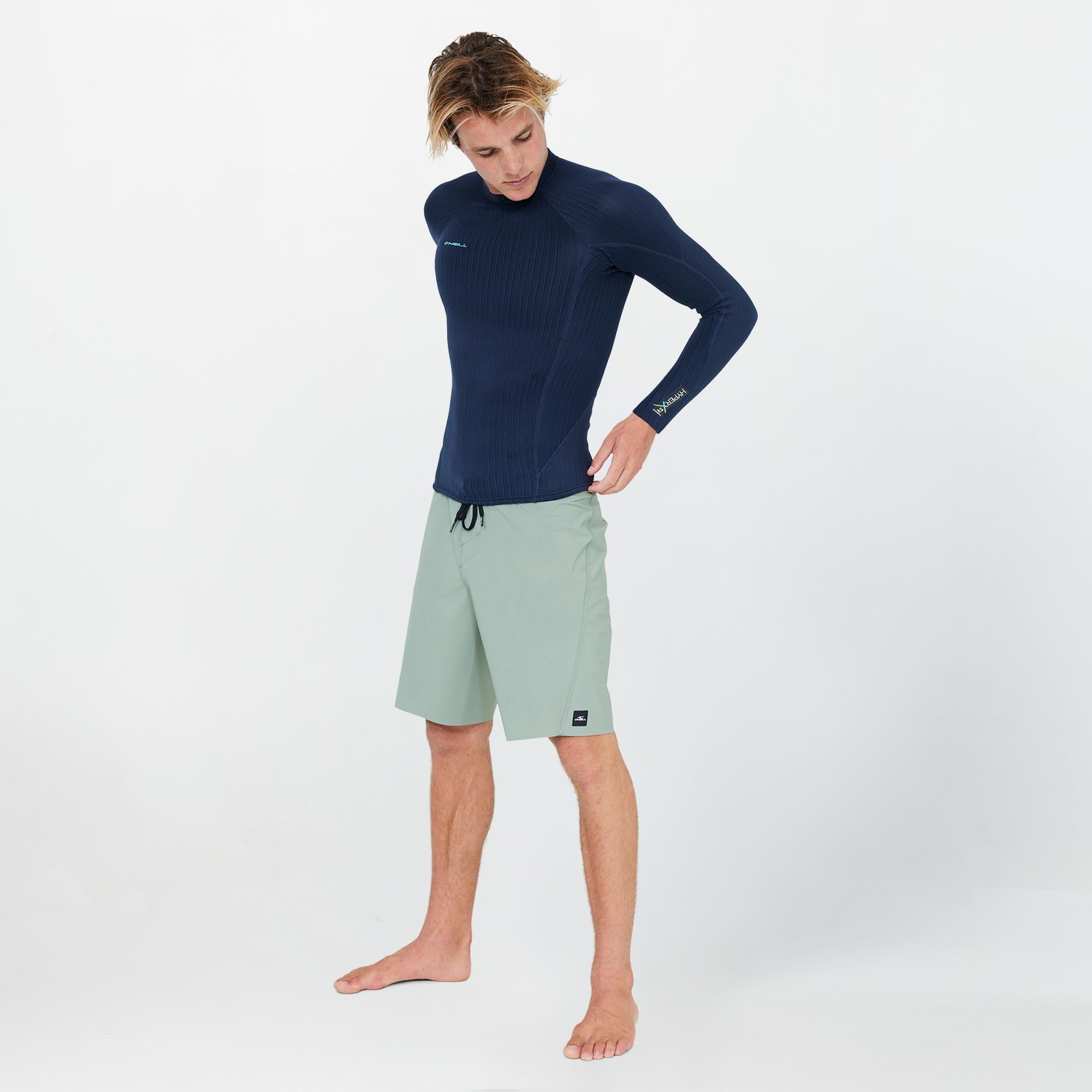 Men's HyperX 1.5mm Long Sleeve Wetsuit Jacket - Carbon Blue