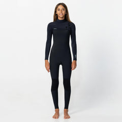 Kids HyperFreak 3/2+mm Steamer Chest Zip - Black