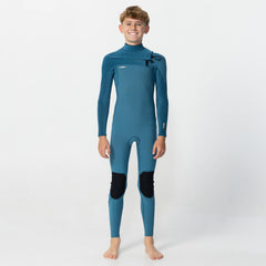 Kids HyperFreak 3/2+mm Steamer Chest Zip - Blue Haze