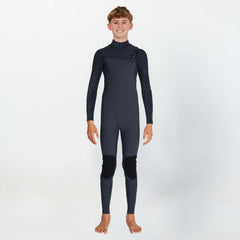Kids HyperFire 3/2mm Steamer Chest Zip - Gunmetal