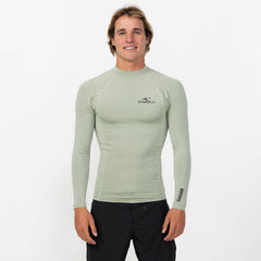 Men's Clean & Mean Long Sleeve Rash Vest - Seagrass