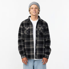 Men's Glacier Plaid High Pile Superfleece - Phantom