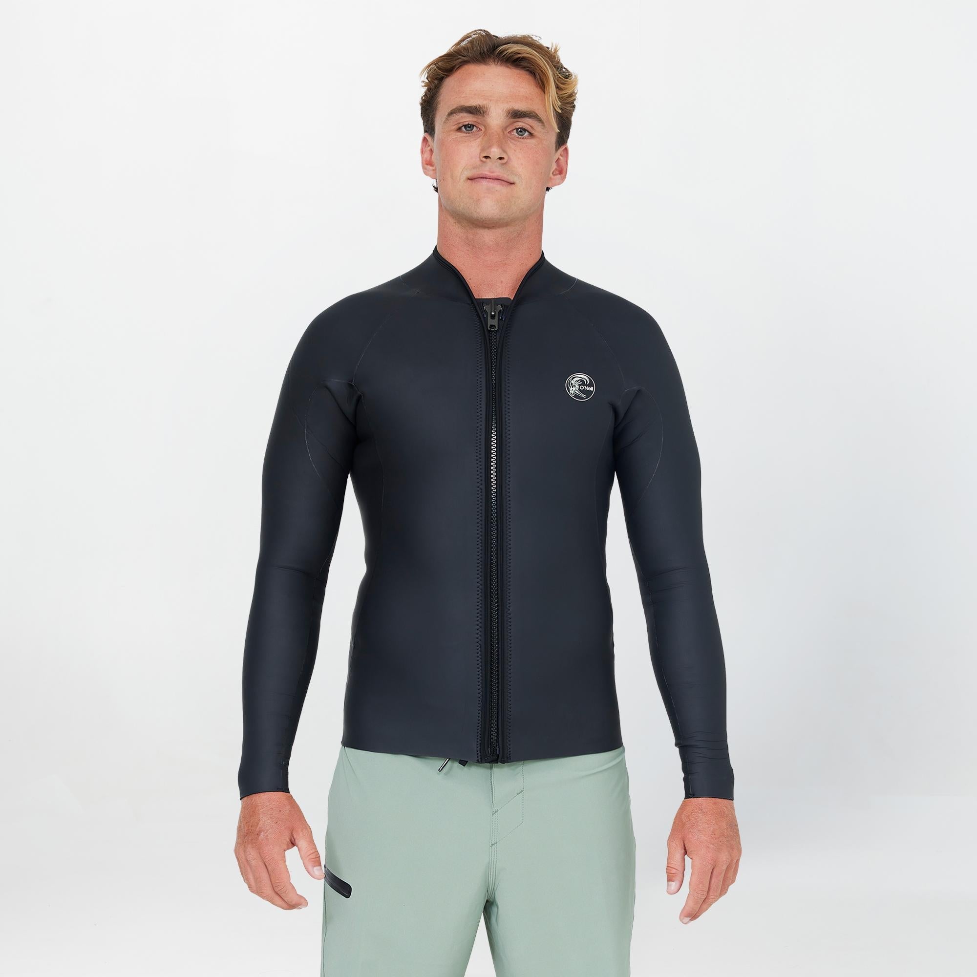 Men's O'Riginals 2/1mm Long Sleeve Wetsuit Jacket Front Zip - Black