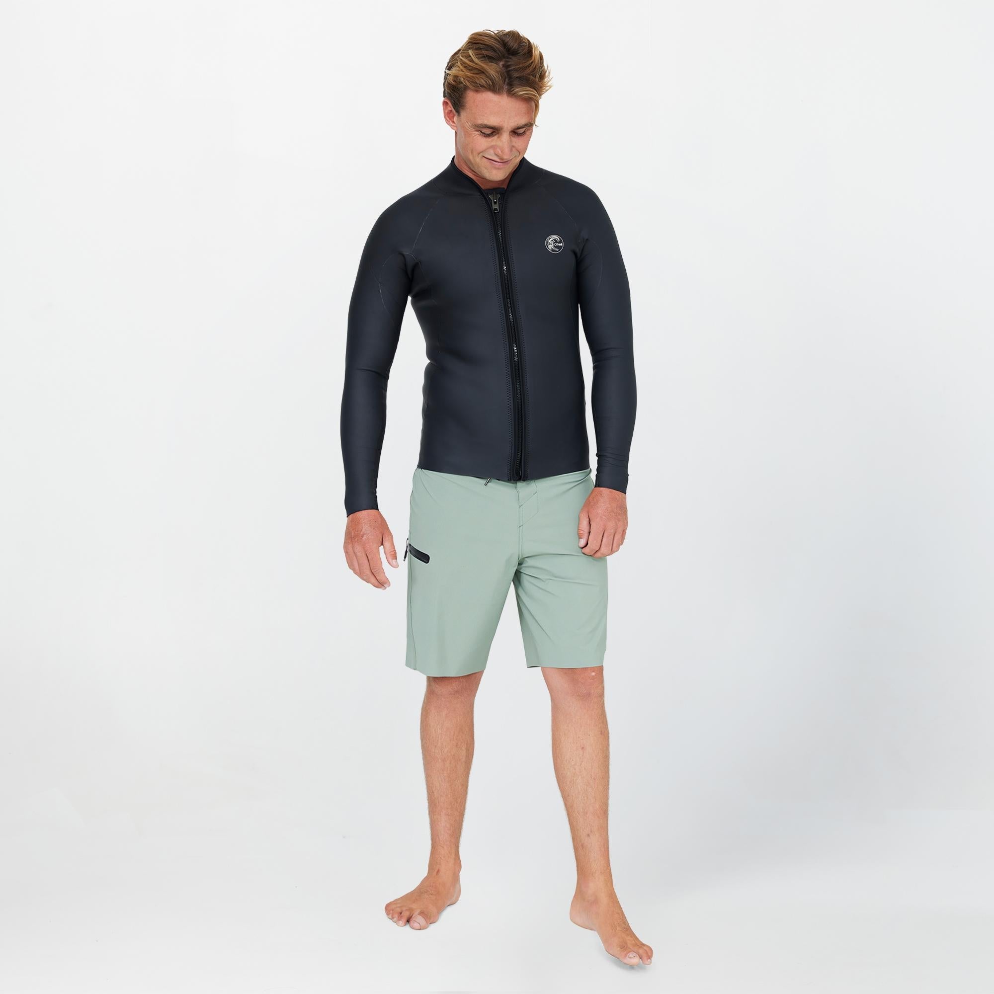 Men's O'Riginals 2/1mm Long Sleeve Wetsuit Jacket Front Zip - Black