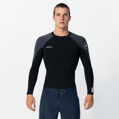 Reactor 1.5mm Long Sleeve Wetsuit Jacket - Black Gunmetal