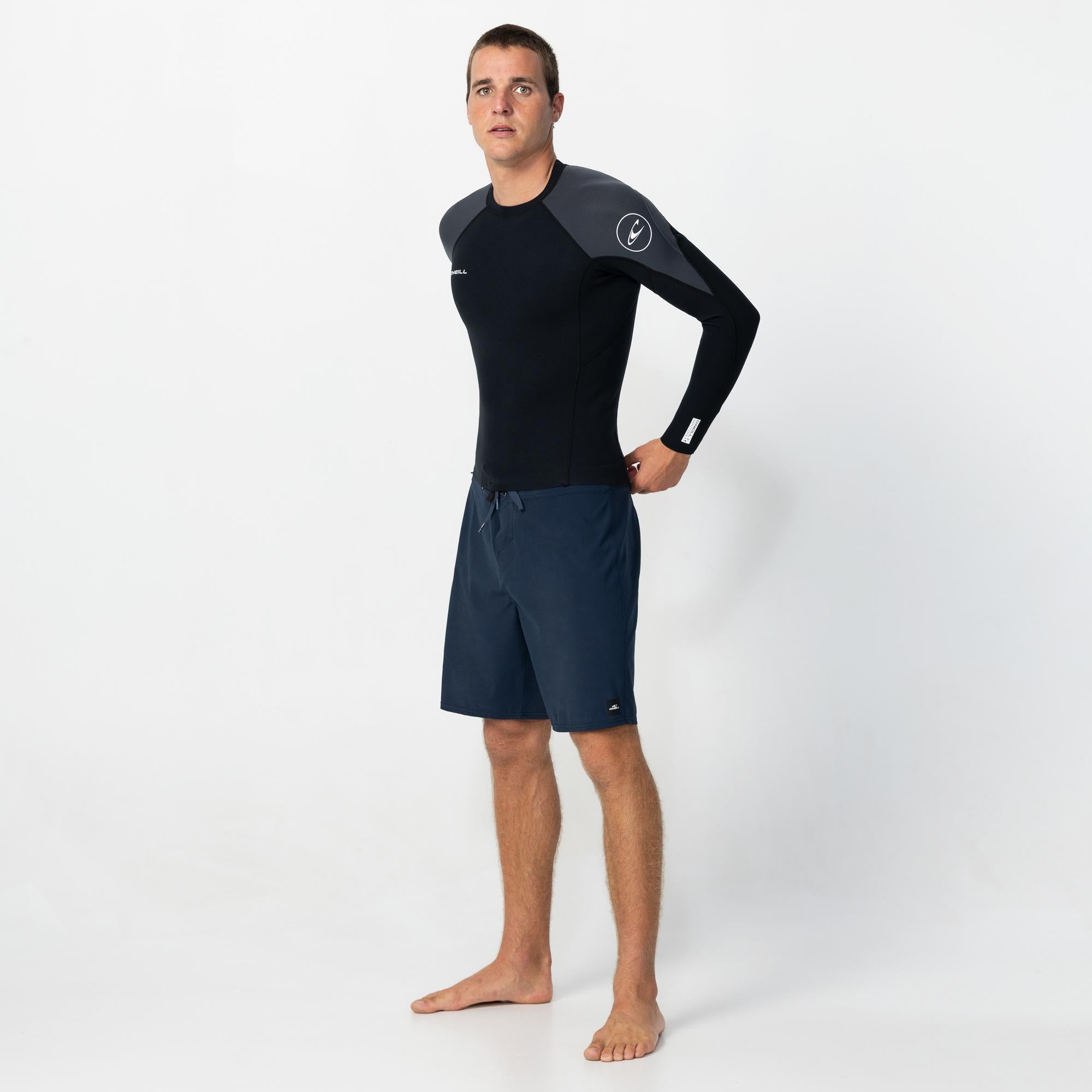 Reactor 1.5mm Long Sleeve Wetsuit Jacket - Black Gunmetal