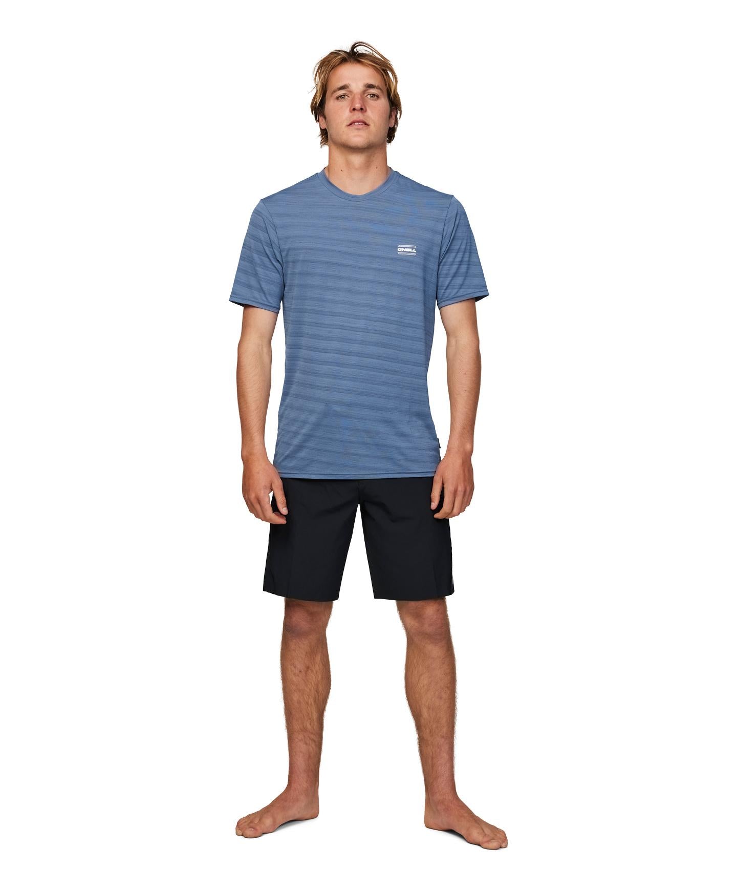 24/7 Tech Surf Tee SS Rashie - Copen Blue