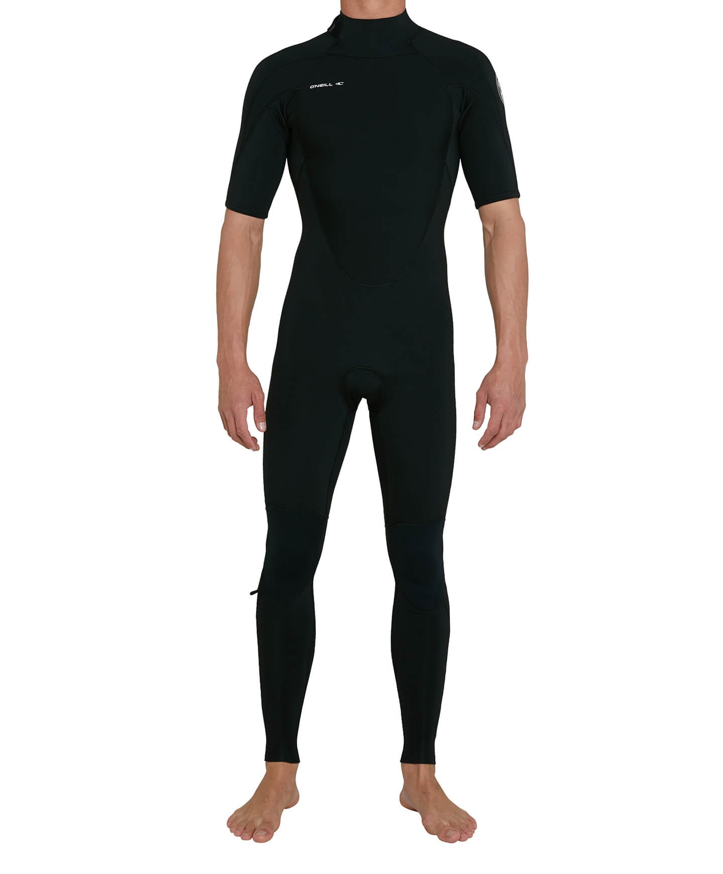 Defender 2mm Short Arm Steamer Back Zip Wetsuit - Black