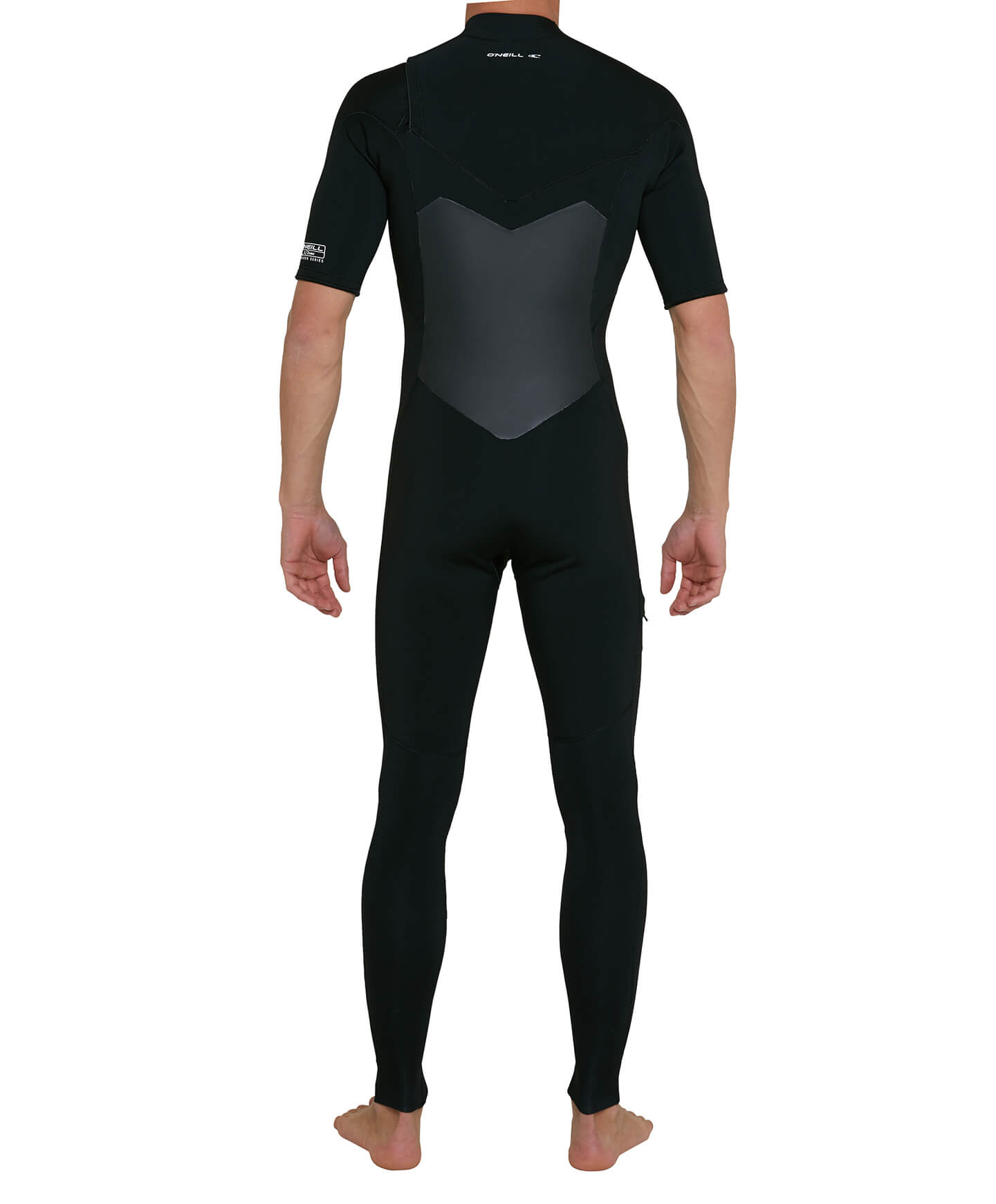 Defender 2mm Short Arm Steamer Chest Zip Wetsuit - Black