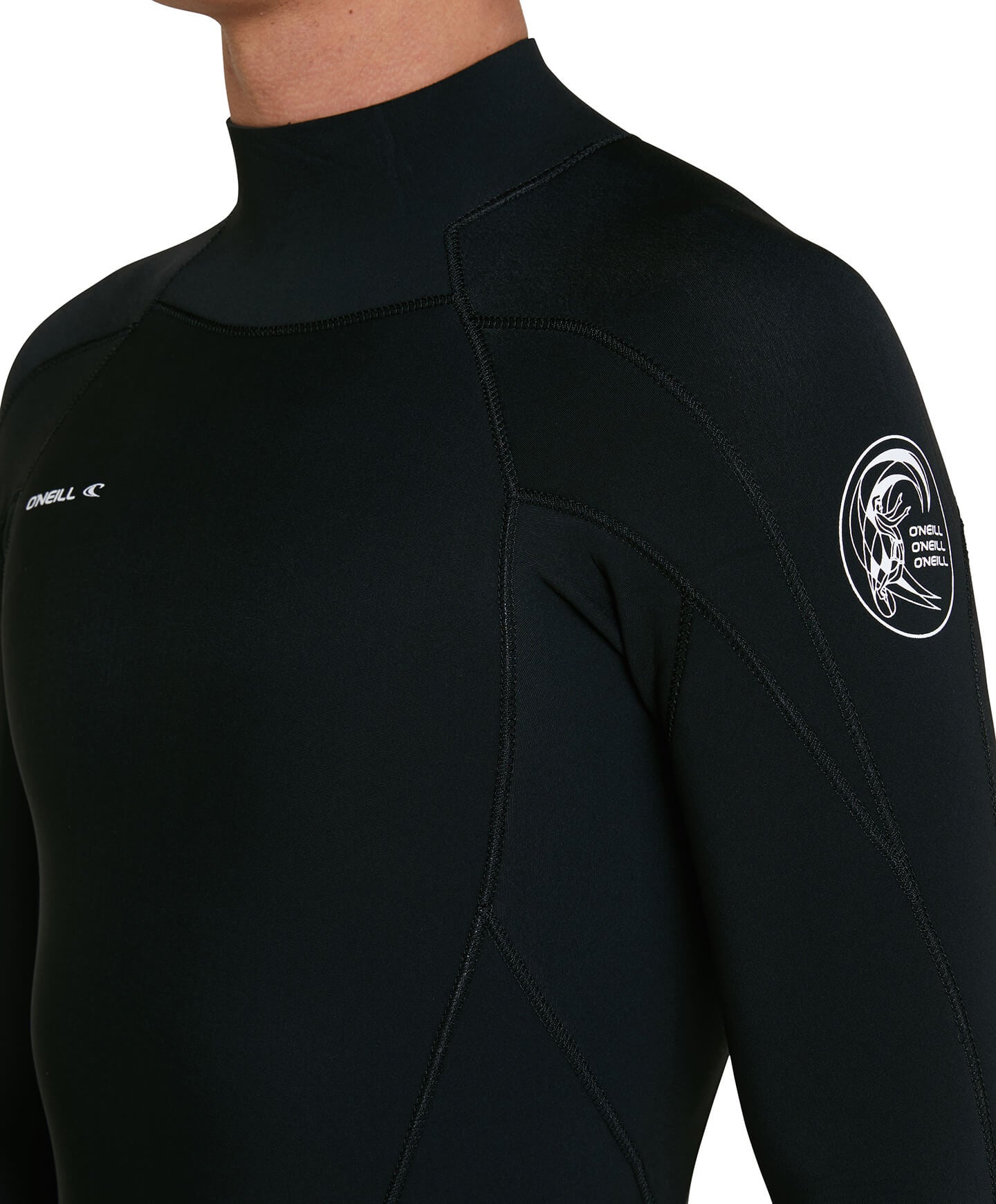 Defender 3/2mm Steamer Back Zip Wetsuit - Black