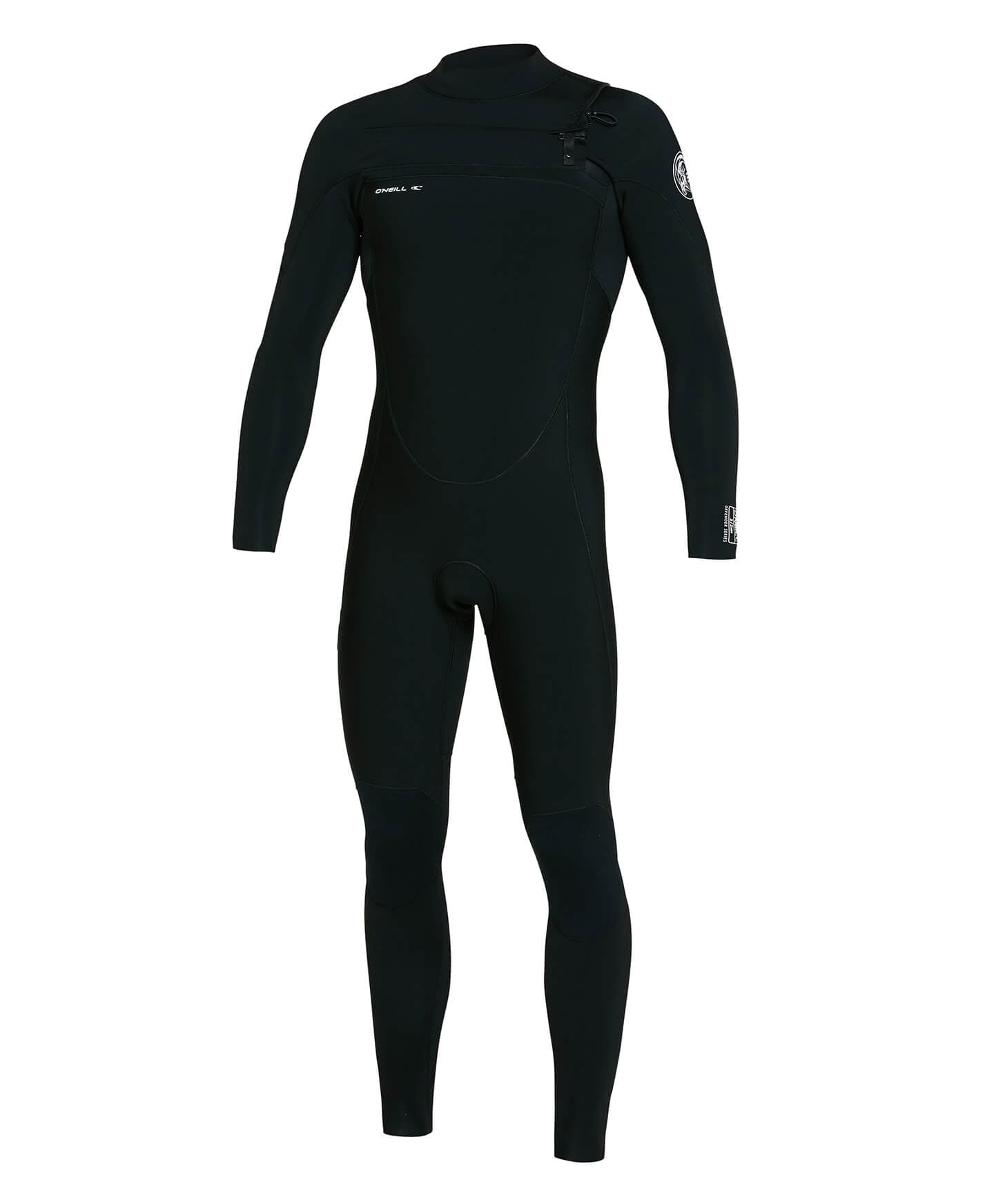 Defender 3/2mm Steamer Chest Zip Wetsuit - Black