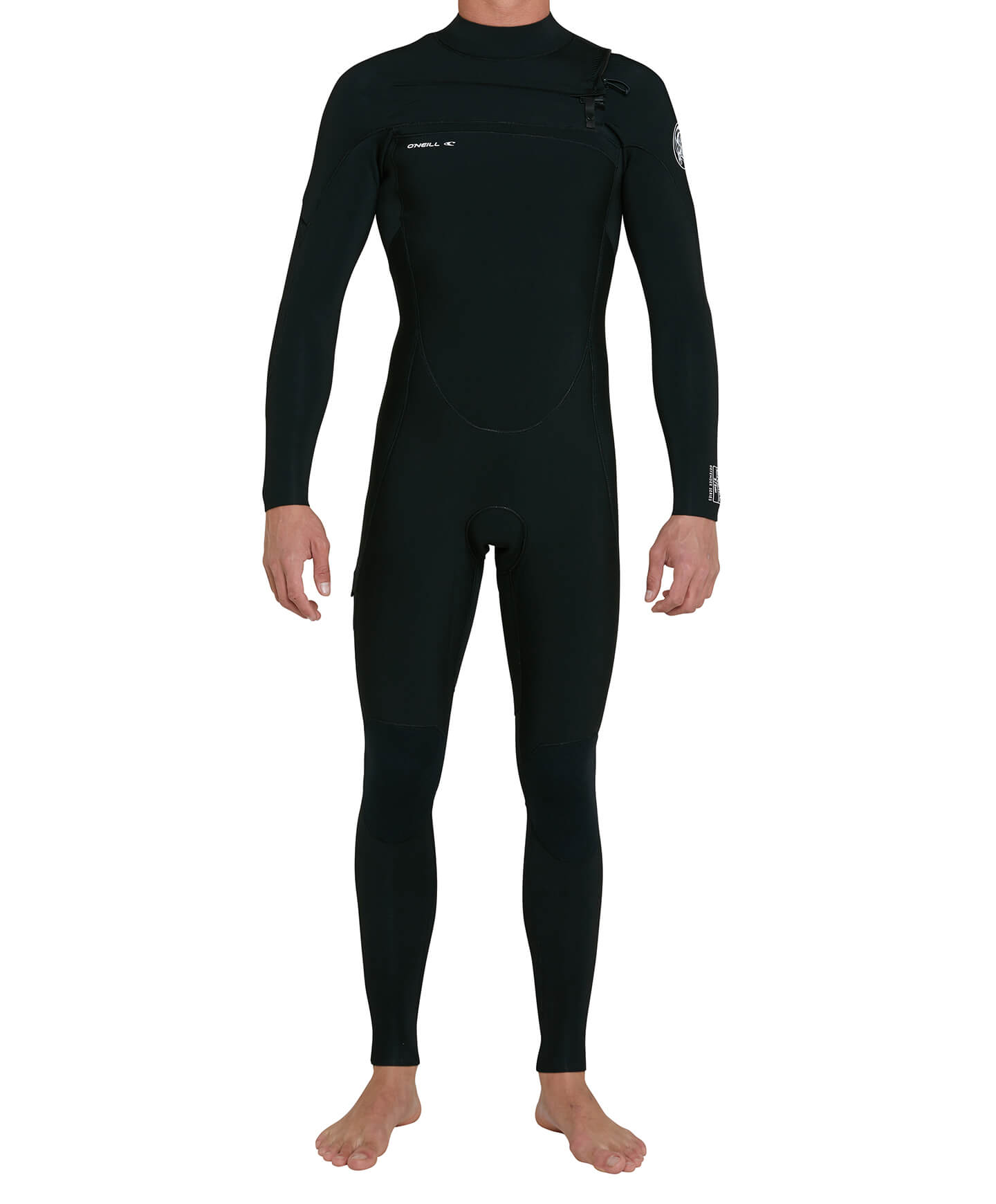 Defender 3/2mm Steamer Chest Zip Wetsuit - Black