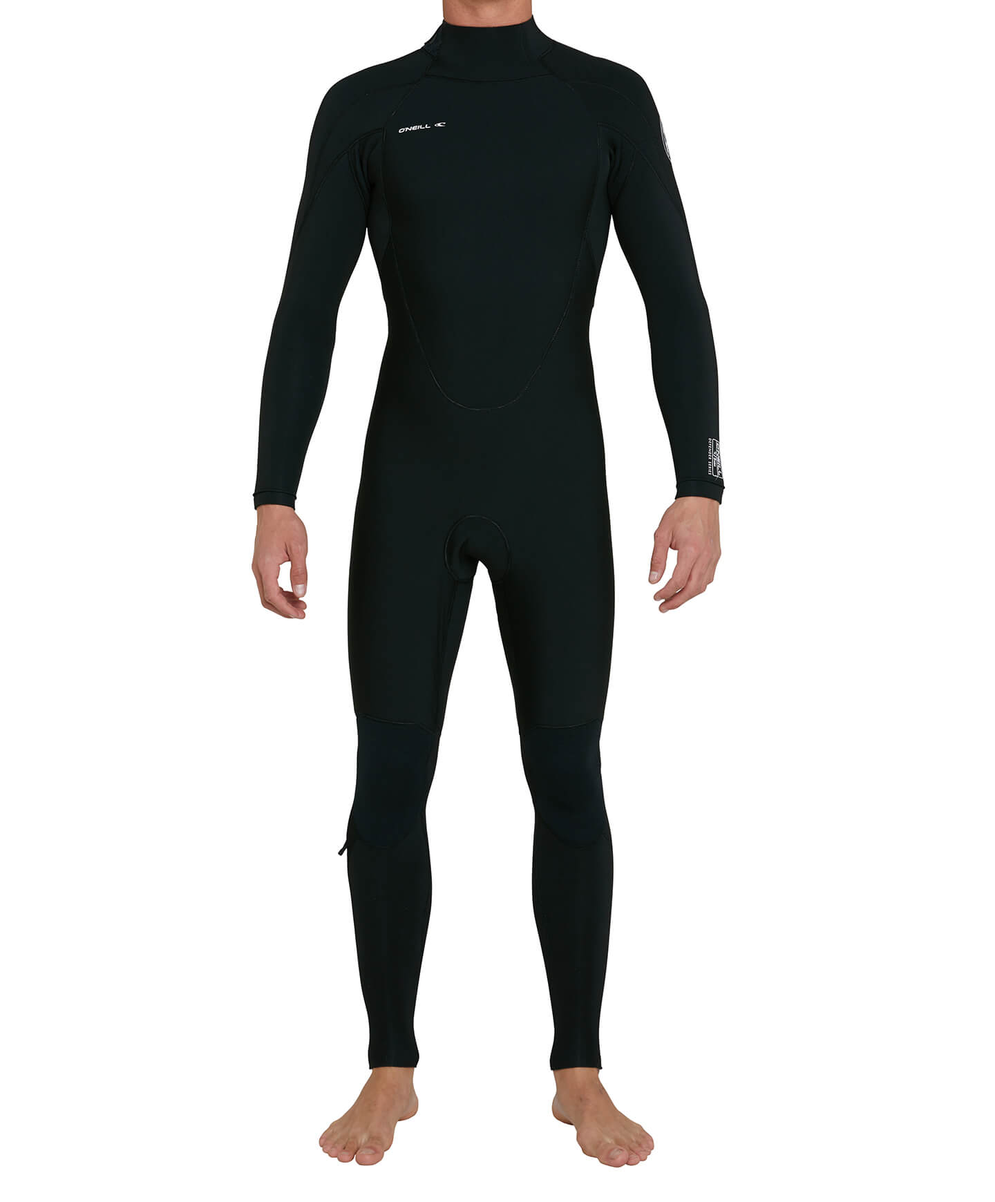 Defender 4/3mm Steamer Back Zip Wetsuit - Black