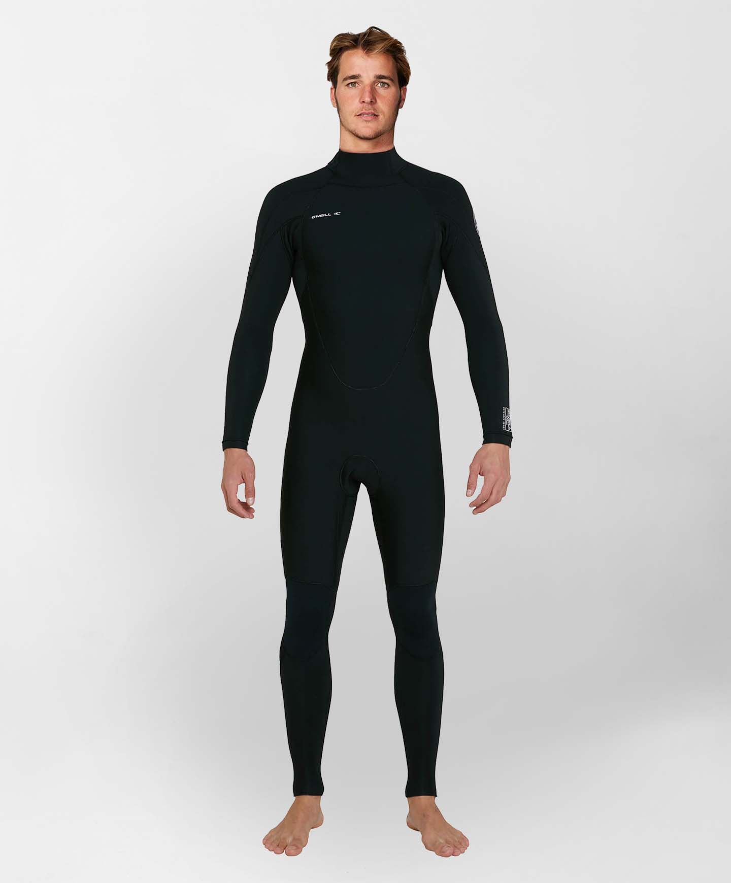 Defender 4/3mm Steamer Back Zip Wetsuit - Black