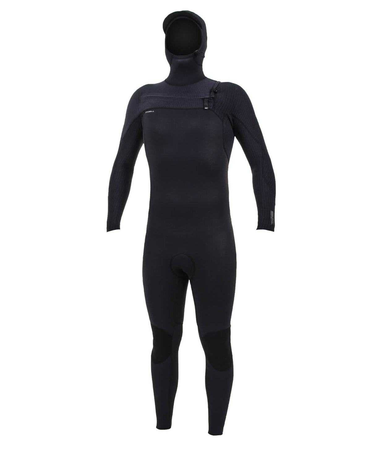 HyperFreak 5/4+ Hooded Steamer Chest Zip Wetsuit - Black