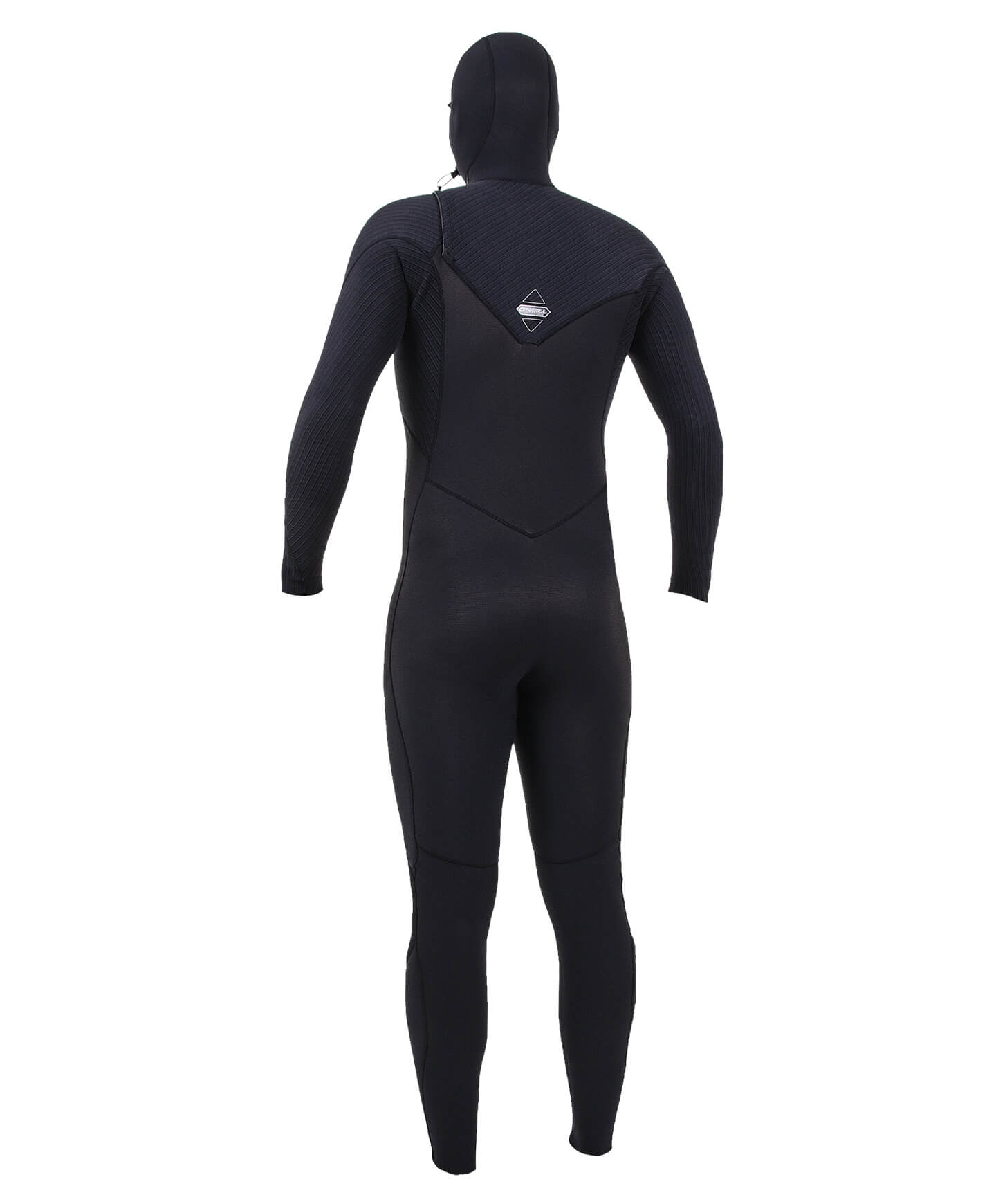 HyperFreak 5/4+ Hooded Steamer Chest Zip Wetsuit - Black