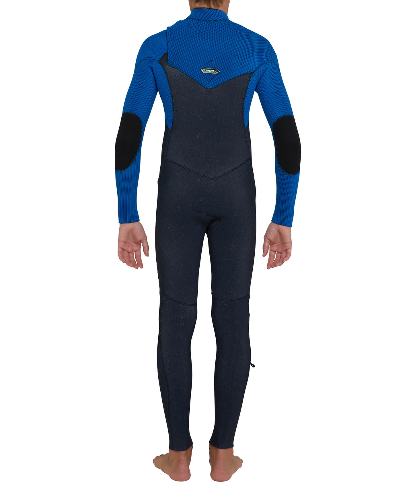 Kids HyperFreak 4/3+ Steamer Chest Zip Wetsuit - Acid/Ultrablue