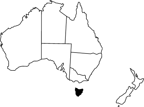 tasmania map