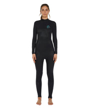 Womens Bahia 4/3mm Steamer Back Zip Wetsuit - Black