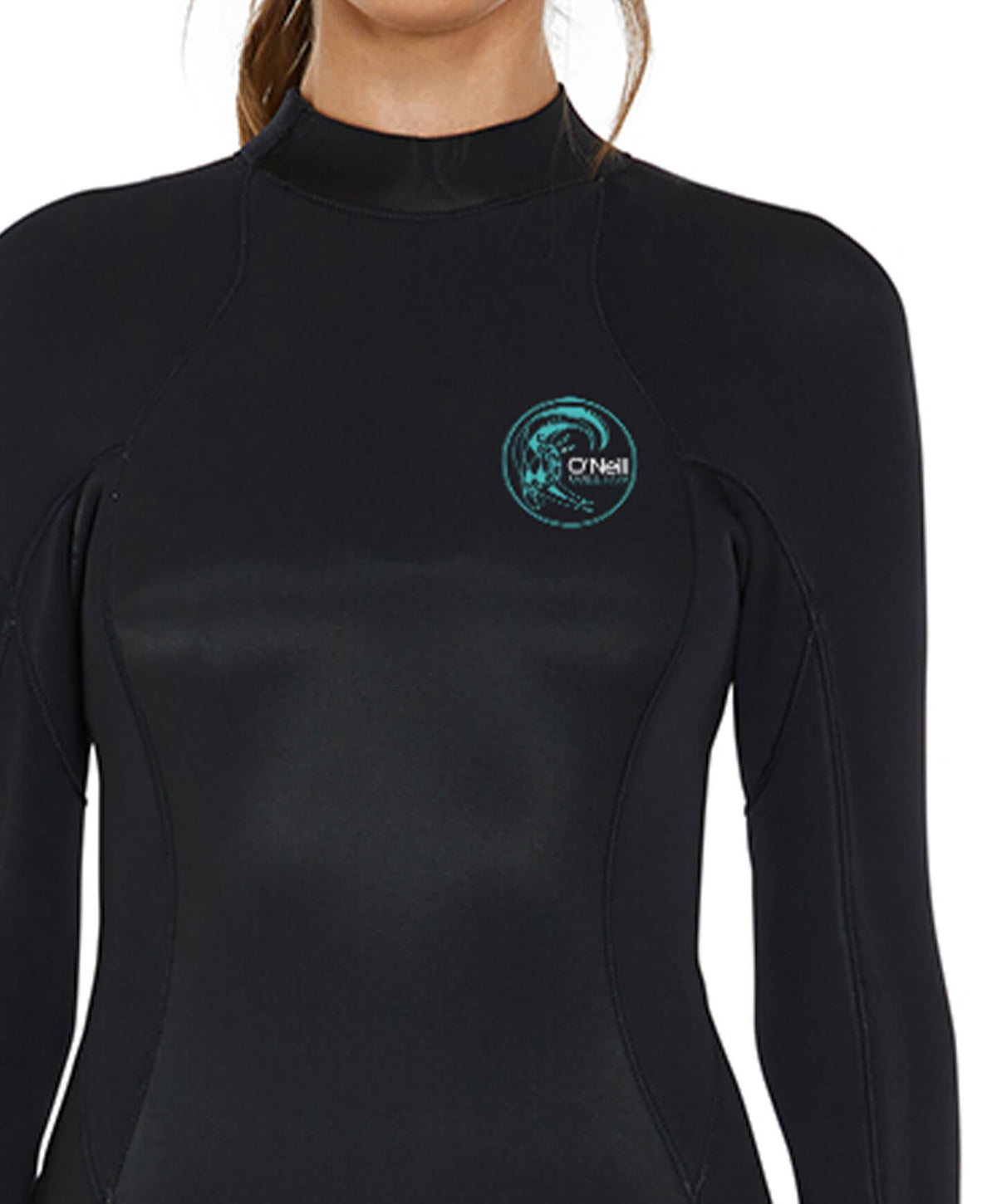 Womens Bahia 4/3mm Steamer Back Zip Wetsuit - Black