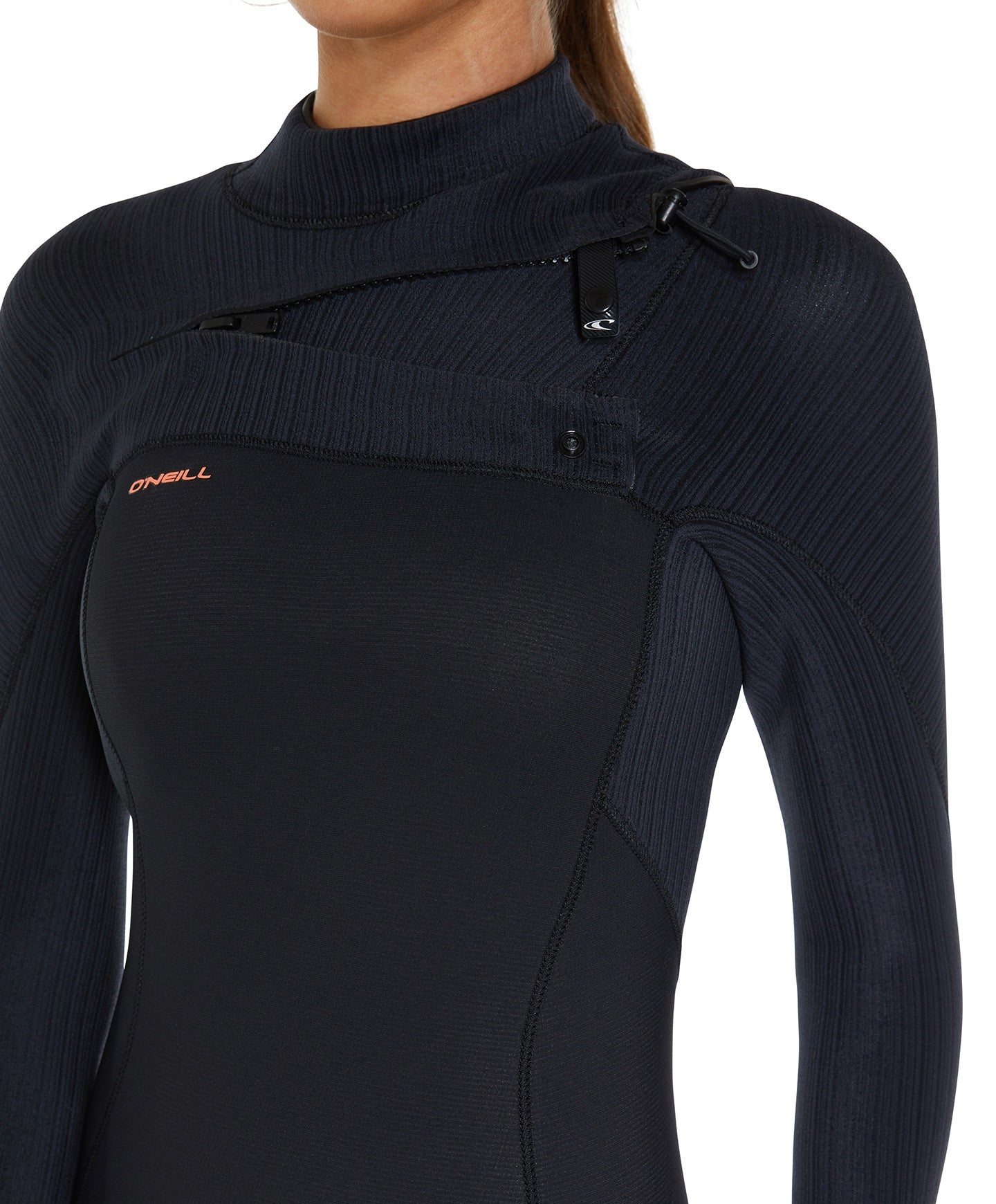 Womens HyperFreak 4/3+ Steamer Chest Zip Wetsuit - Black