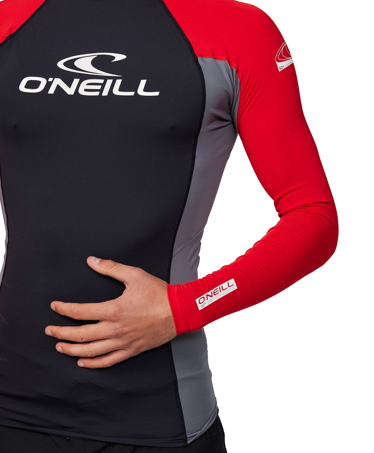 Basic Skins Blocker LS Rash Vest - Red