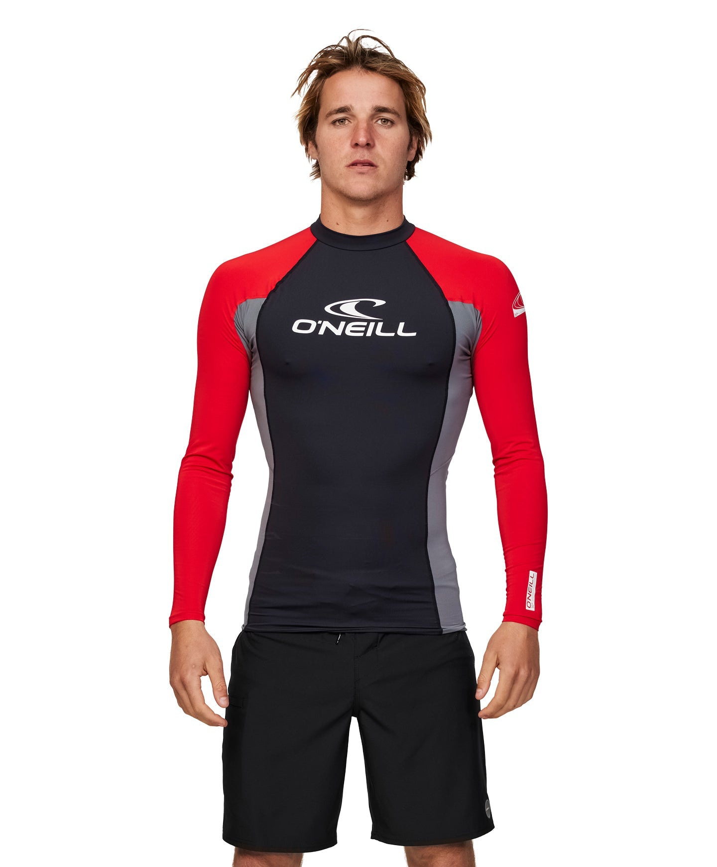 Basic Skins Blocker LS Rash Vest - Red