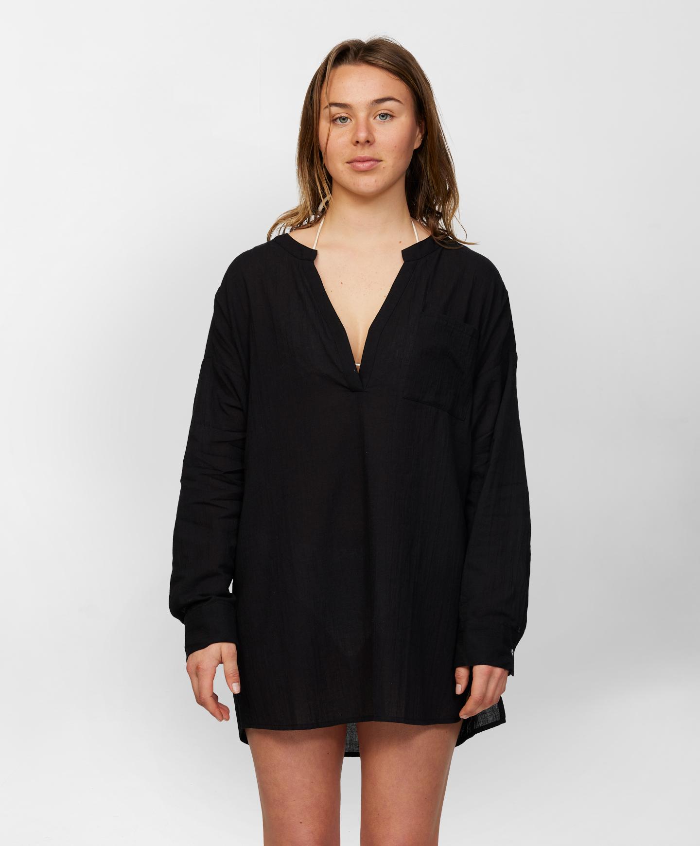 Belizin Coverup Dress - Black