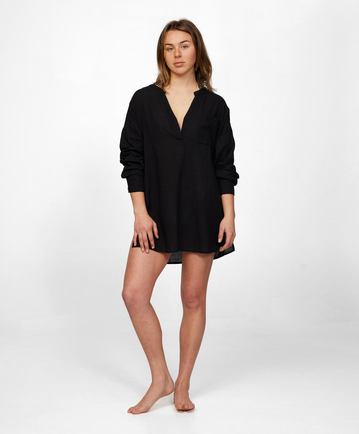 Belizin Coverup Dress - Black