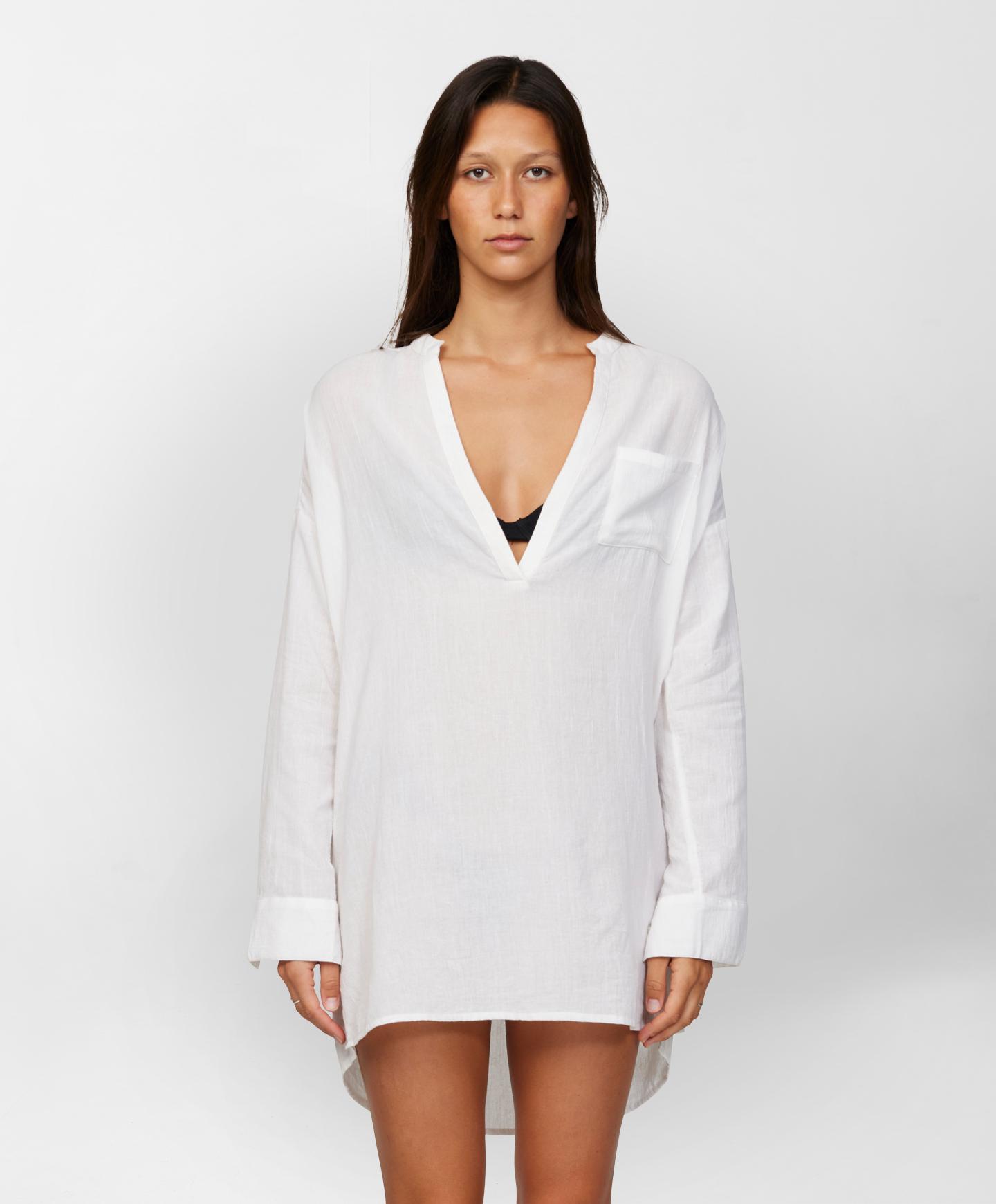 Belizin Coverup Dress - White