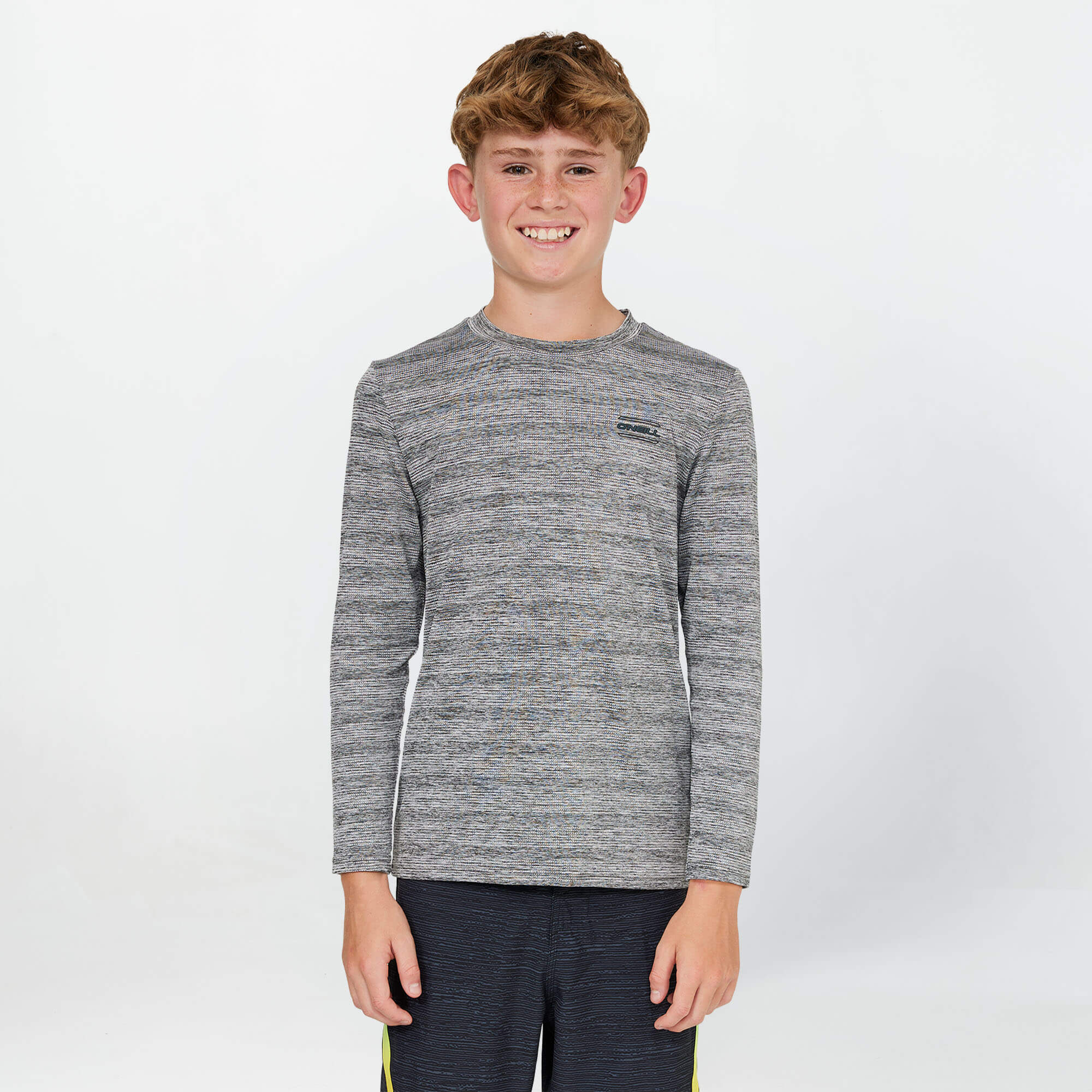Boy's 24/7 Tech Long Sleeve Rash Vest Tee - Graphite