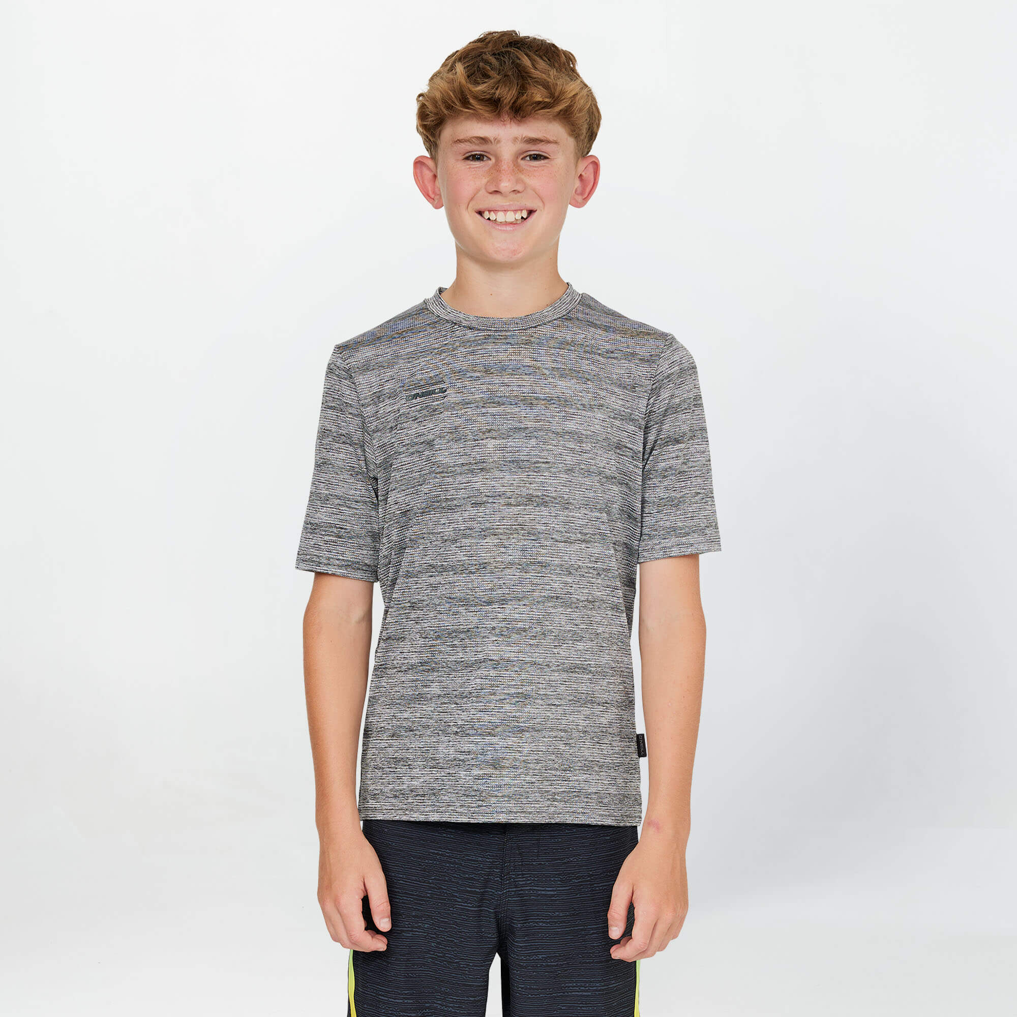 Boy's 24/7 Tech Short Sleeve Rash Vest Tee - Graphite