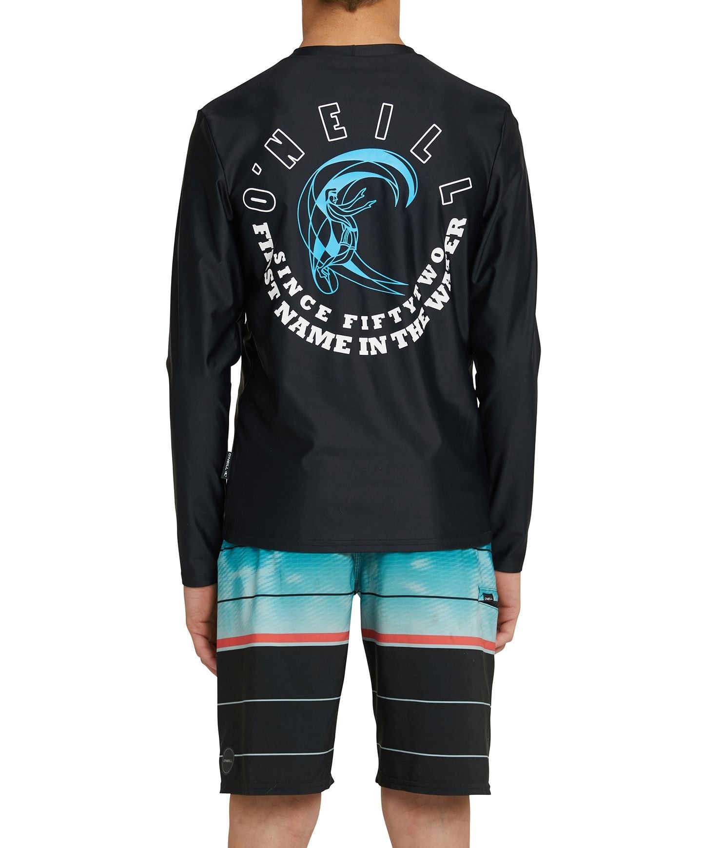 Boy's All Time Long Sleeve Surf Tee - Black