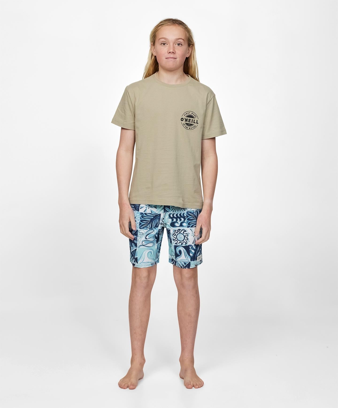 Boys Coin Flip SS Tee - Seaglass