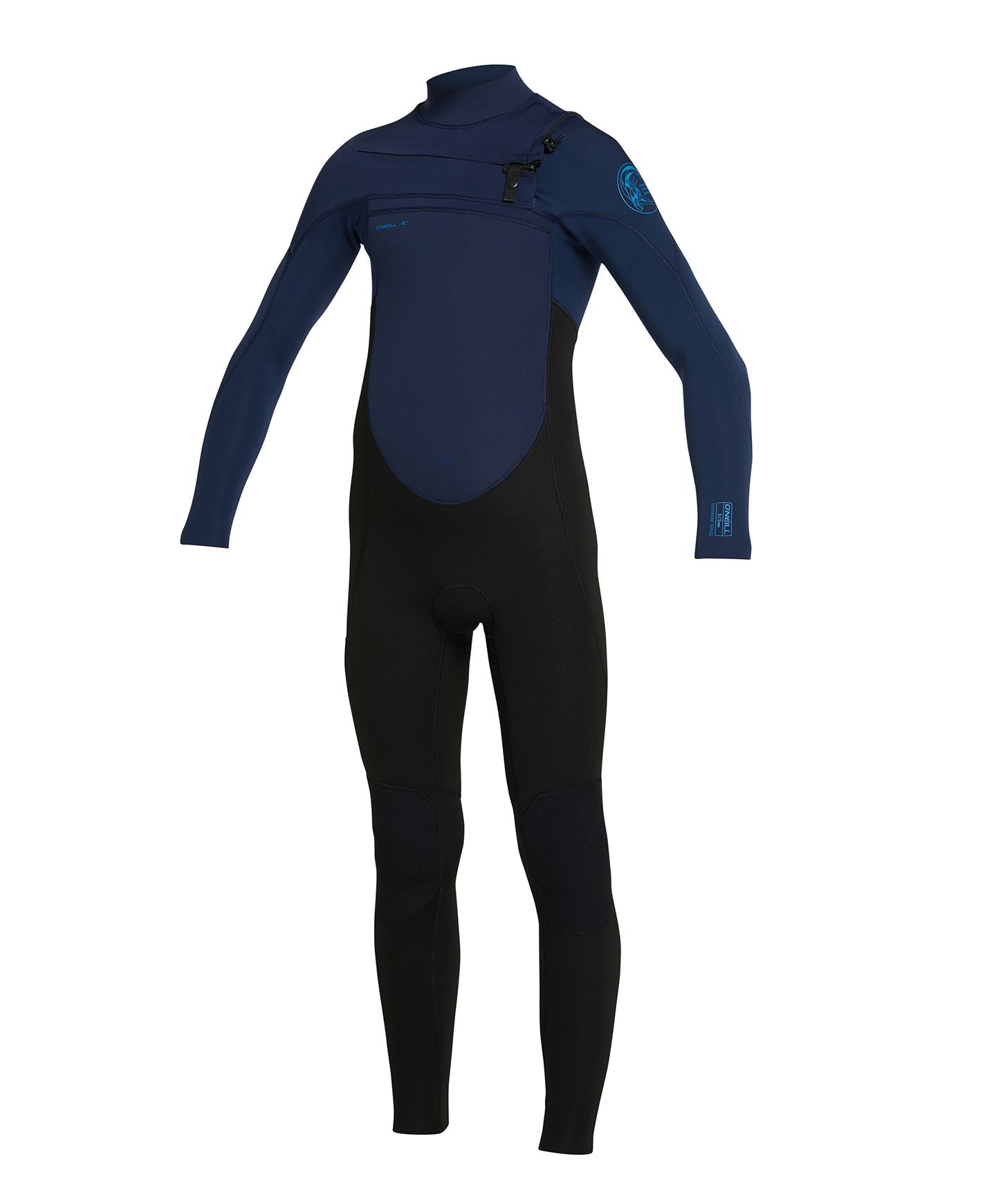 Boy's Defender 3/2mm Steamer Chest Zip Wetsuit - Navy