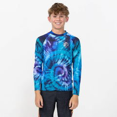 Boy's Dopedye Long Sleeve Rash Vest Tee - Trippy Surf
