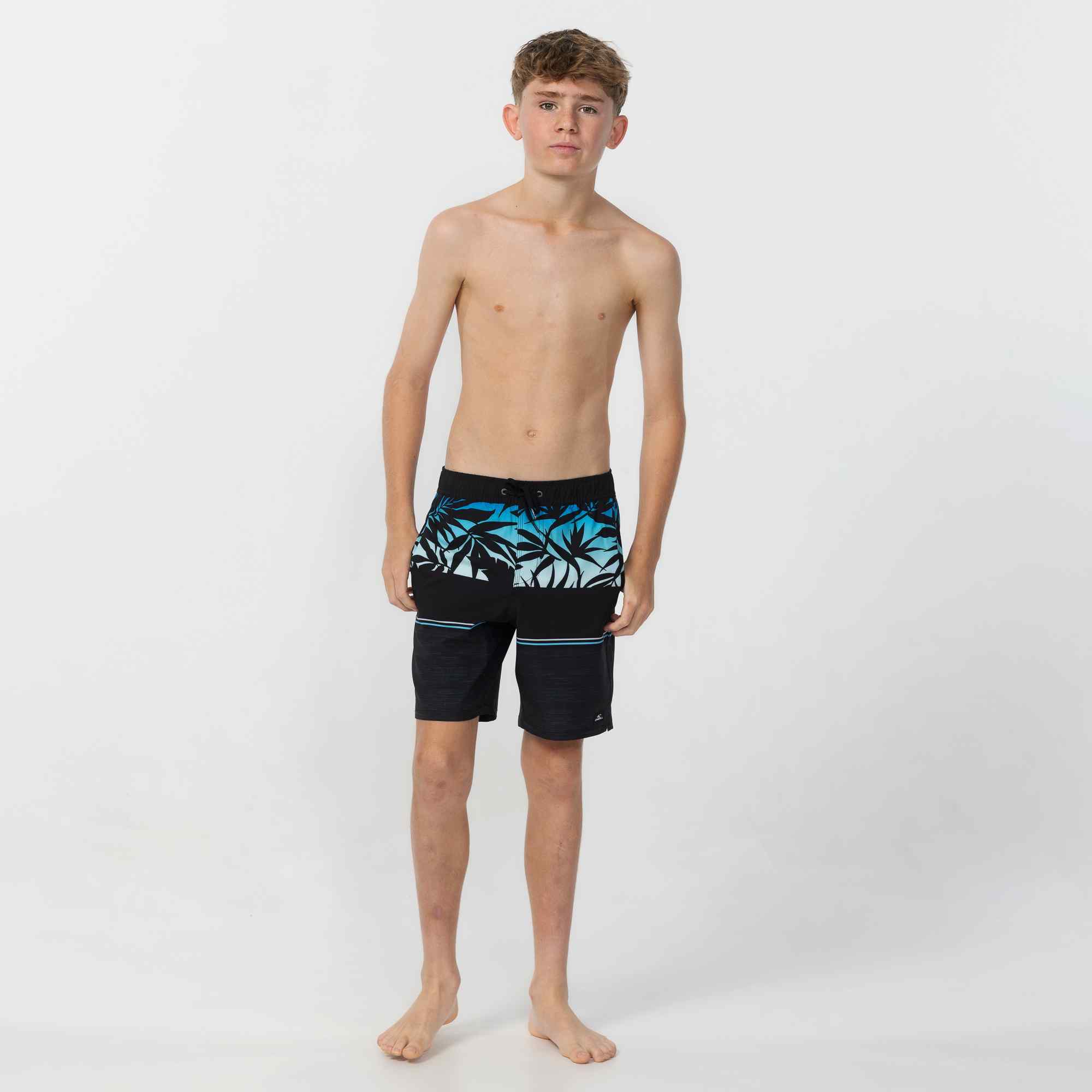 Boy's Hermosa EW 16" Beach Shorts - Black