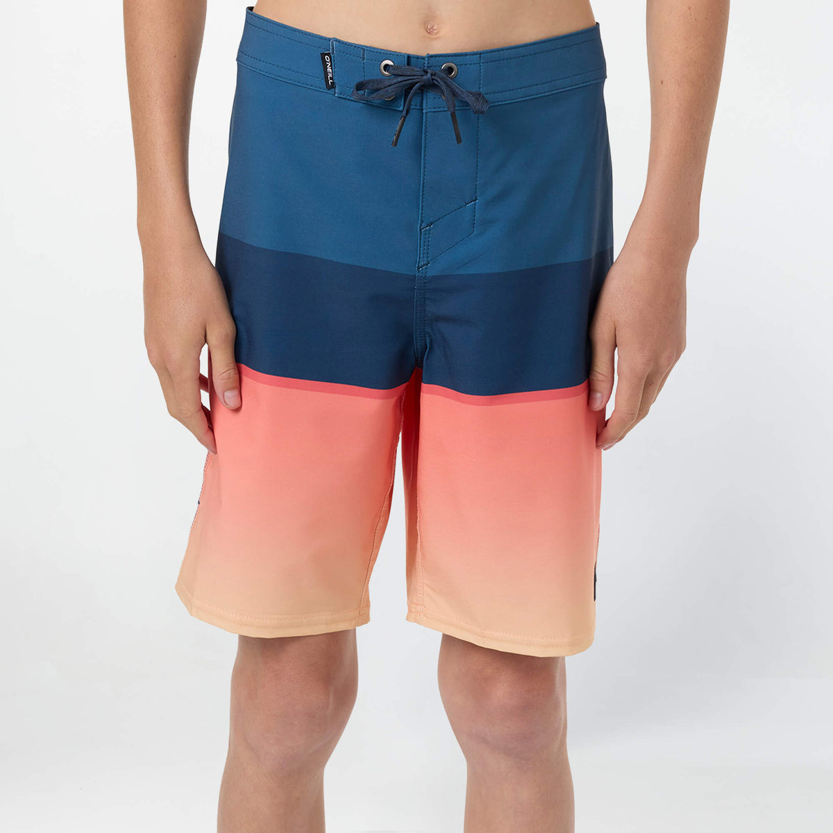 Boy's Hyperfreak Heat Block 17" Boardshort - Persimmon