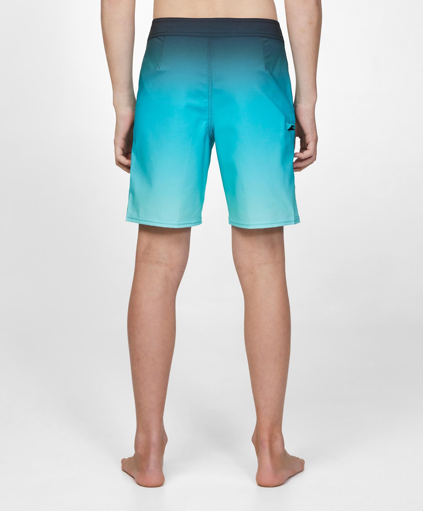 Boy's HyperFreak Heat Fade 16" Boardshorts - Peacock Blue