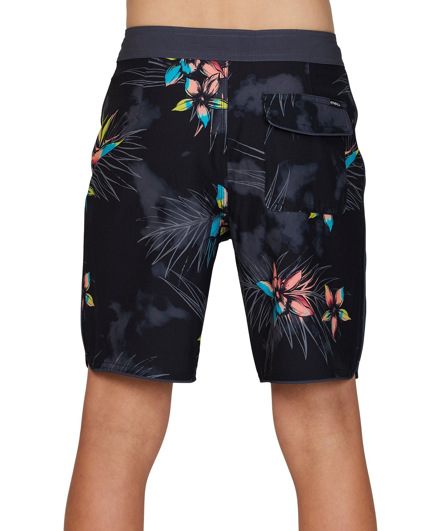 Boy's HyperFreak Mysto Scallop 16" Boardshorts - Black